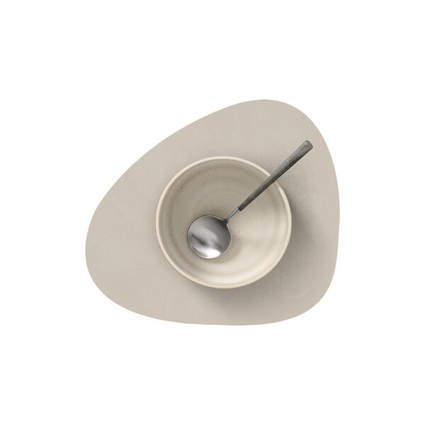 Nupo d&aelig;kkeserviet Curve S, oyster white, LIND DNA