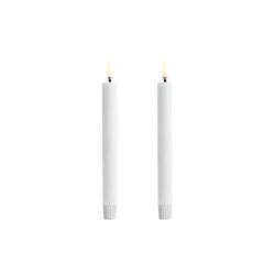 LED Mini Taper Candle 14 cm 2 pcs, nordic white, Uyuni Lighting