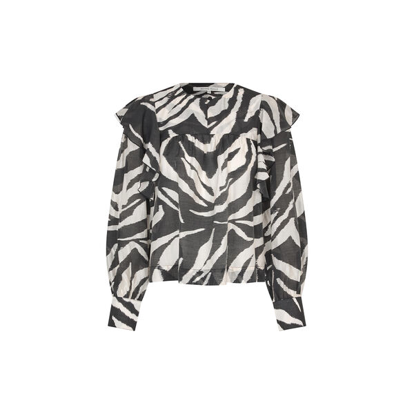 Zenula Ruffle Blouse, soft beige, Second Female