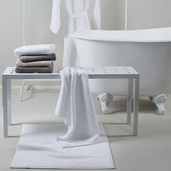 Max bademåtte, white, Himla