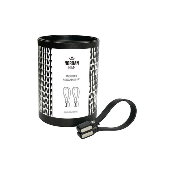 Magnetisk håndklædeholder, black Magnetisk håndklædeholder, black, Nordan Home
