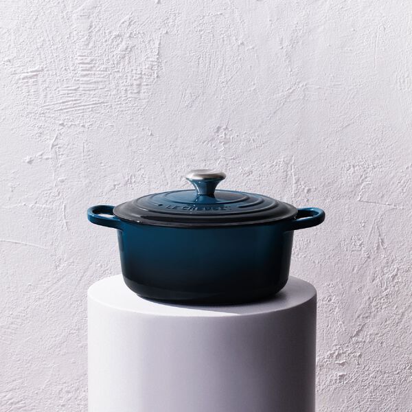 Signature rund st&oslash;bejernsgryde &Oslash; 20 cm, nuit, Le Creuset