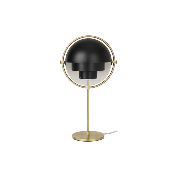 Multi-Lite Table Lamp, black semi matt/brass, GUBI