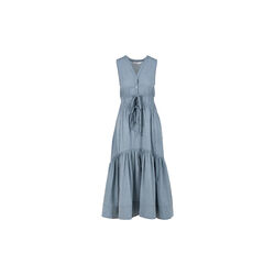 Maxi dress with bows, ash blue, Coster Copenhagen