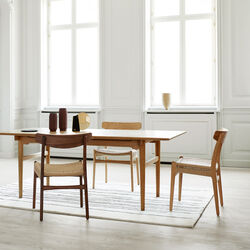 CH23 spisebordsstol, hvidolieret eg/natur, Carl Hansen & S&oslash;n
