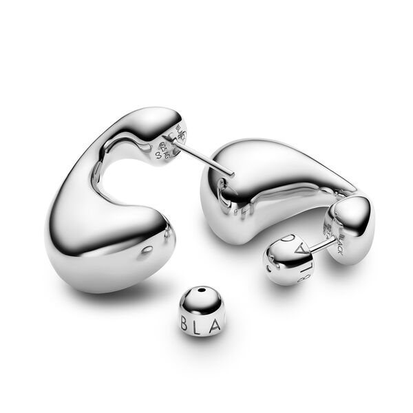 Dolphin Earring Large, silver, Maria Black