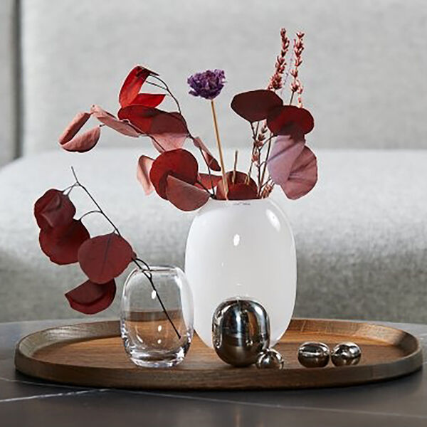 Vase glas, opal, Piet Hein