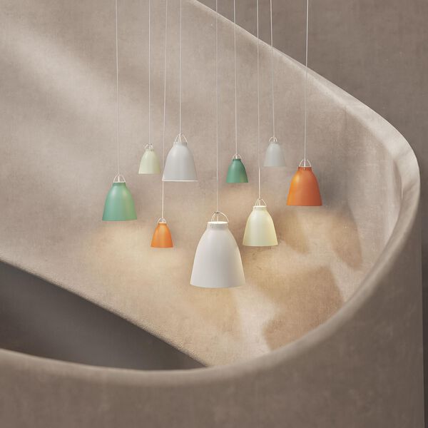 Caravaggio Matt P1 pendel, patina green, Fritz Hansen