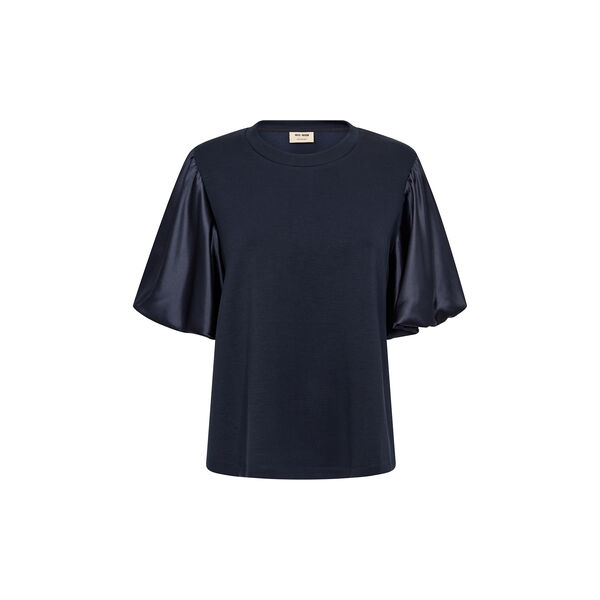 MMDuba O-SS Satin Sweatshirt, salute navy, MOS MOSH