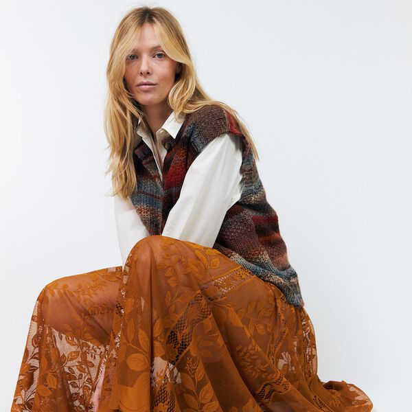 CollinsLL Midi Skirt, rust, Lollys Laundry