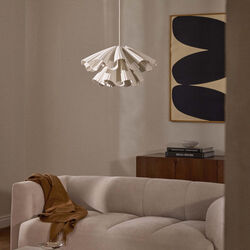 Keani 3D-printet pendel, beige, Westwing Collection