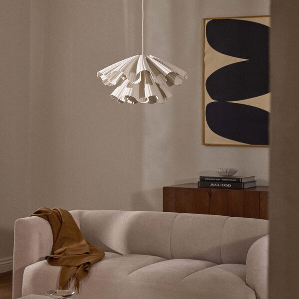 Keani 3D-printet pendel, beige, Westwing Collection