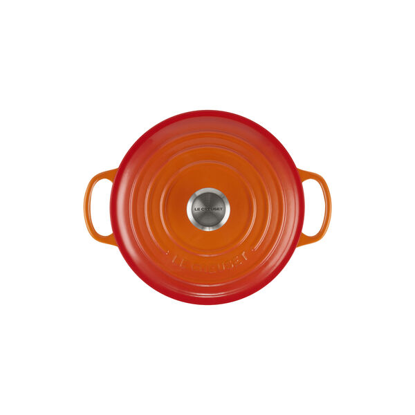 Signature rund st&oslash;bejernsgryde &Oslash; 20 cm, volcanic, Le Creuset