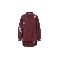 Sasha Shirt, oxblood, HUNK&Oslash;N