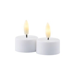 Sille genopladelige fyrfadslys 2 stk., white, Sirius Home