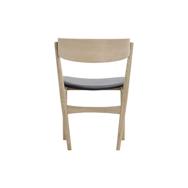 Sibast No 7 spisestol, hvidolieret eg/sort, Sibast Furniture