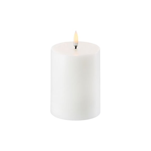 LED Pillar Candle 10 cm, nordic white LED Pillar Candle 10 cm, nordic white, Uyuni Lighting