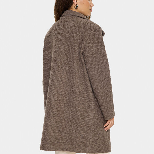 FerddySZ Wool Coat, falcon, Saint Tropez