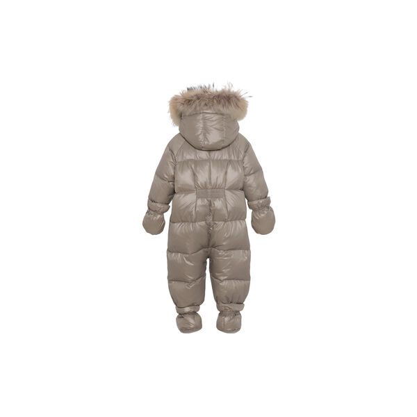 Featherlight Baby Wintersuit with Fur| Caramel | Flyverdragt, VER de TERRE