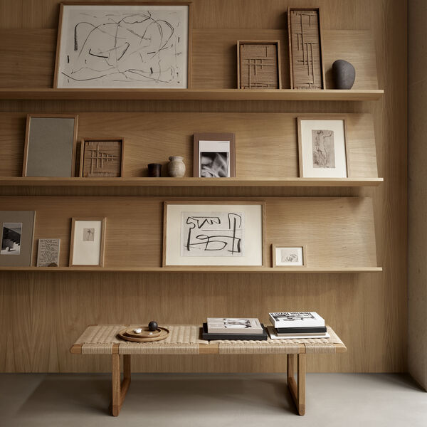 BM0489L Table Bench bord, olieret eg/natur, Carl Hansen & Søn