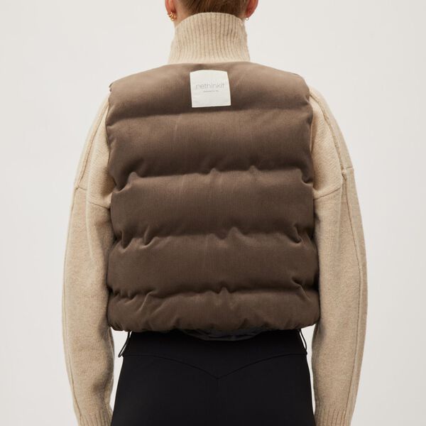 Gilet Revsersible Cocoon, grey thunder, Rethinkit