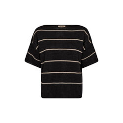 MMArlen Paper SS Knit, black, MOS MOSH