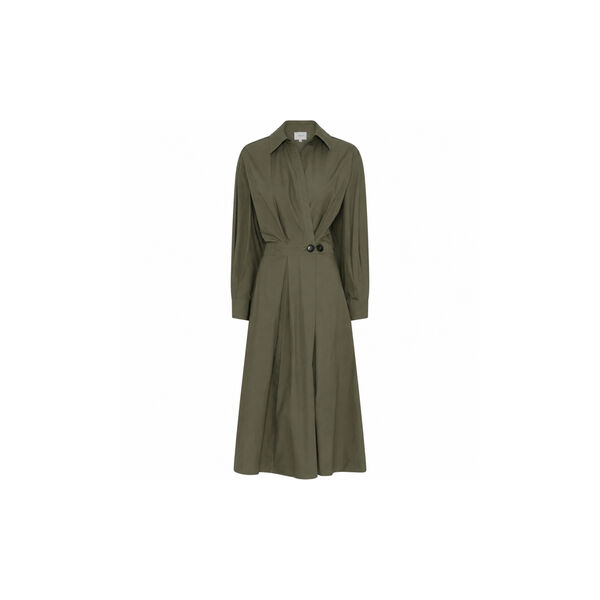 Pia Dress, army green, LA RŌUGE