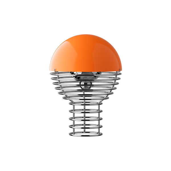 Wire Portable bordlampe, orange, Verpan