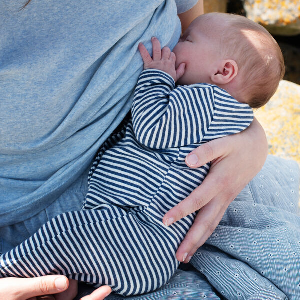 Newborn Stripe Suit, navy/offwhite, Serendipity