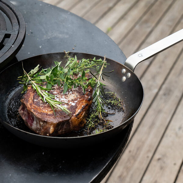 Stegepande carbonstål Ø 24 cm, Gastrotools