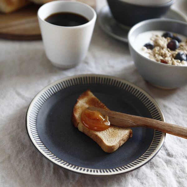 Colorit tallerken Ø 19 cm, dark grey, Knabstrup Keramik