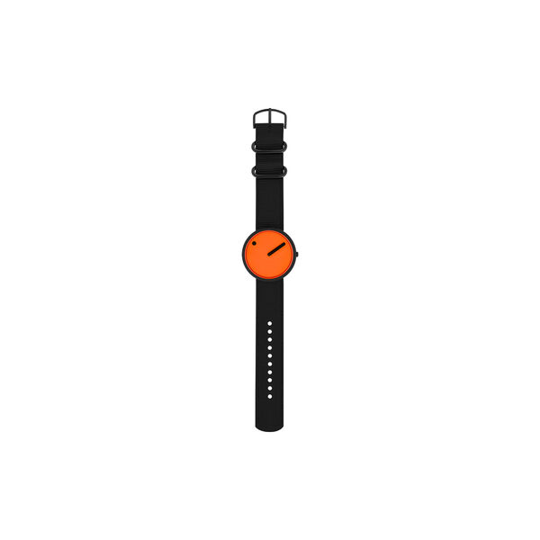 PICTO armbåndsur, signal orange/matt black/manta ray black, PICTO