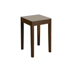 Stool/Side Table, cashmere crush/fumed oak, a seat in Siena