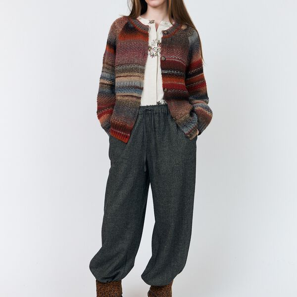 PadovaLL Cardigan Knit LS, rust, Lollys Laundry