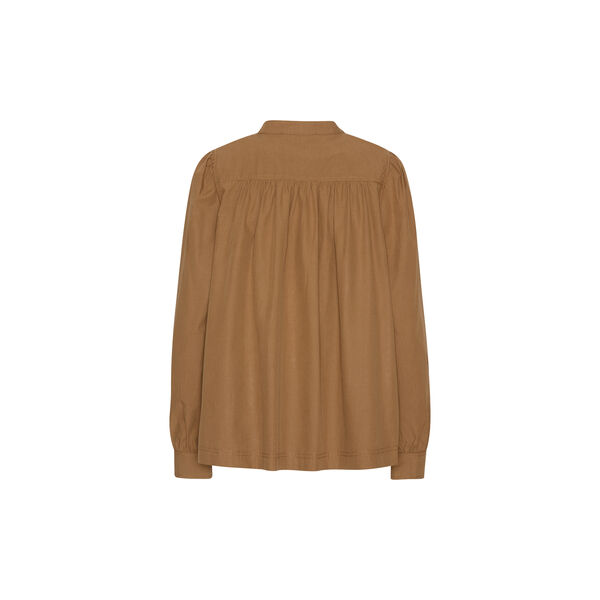 Shirt With Gather, brandy, Ilse Jacobsen Hornbæk