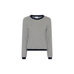 Sailor L/S Knit, offwhite/navy stripe, LA RŌUGE