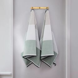 BECKER 63 Tea Towel | Sage Green | Viskestykke, Georg Jensen Damask