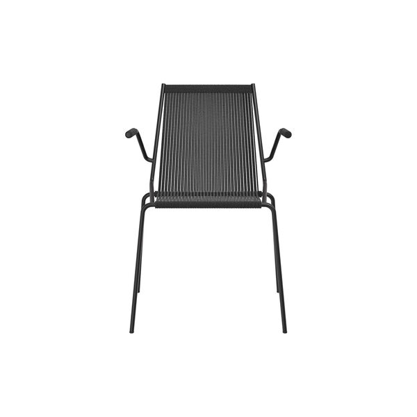 Noel Armrest Chair, black/black linen, Thorup Copenhagen