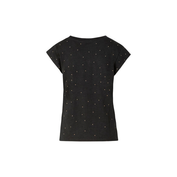 CC Heart STUD tee, black, Coster Copenhagen