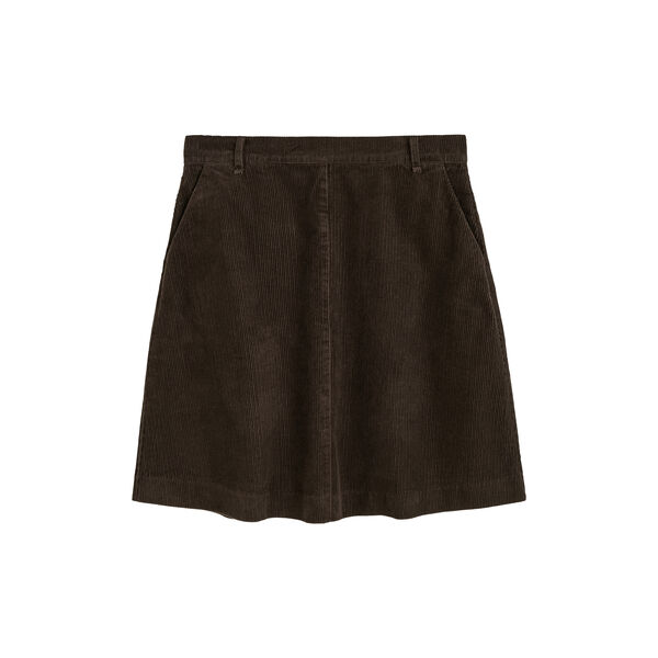 Estelle Skirt Short Corduroy, smokey brown, Aiayu