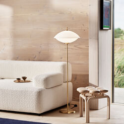 JU01 Utzon skammel, white oiled beech, Fritz Hansen