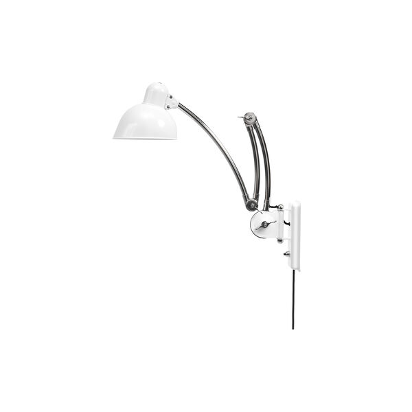 KAISER idell™ 6559-W væglampe, white/chrome KAISER idell™ 6559-W væglampe, white/chrome, Fritz Hansen
