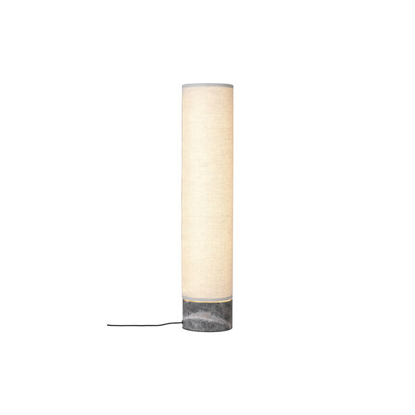 Unbound Floor Lamp, grey marble/canvas, GUBI
