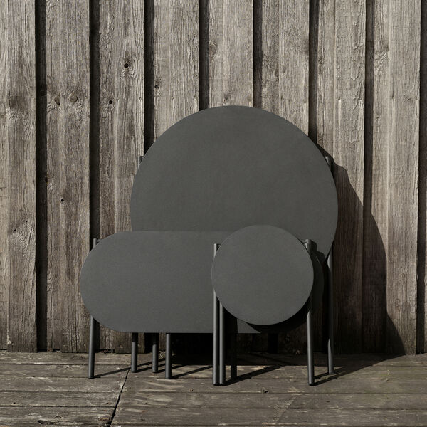 Disc skammel, black, Zone Denmark