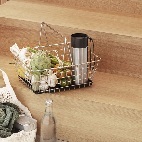 To Go Cup, steel/black, Eva Solo