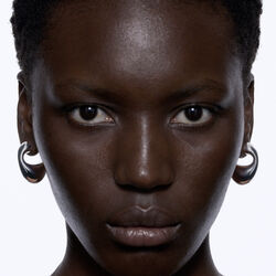 Dolphin Earring Large, silver, Maria Black