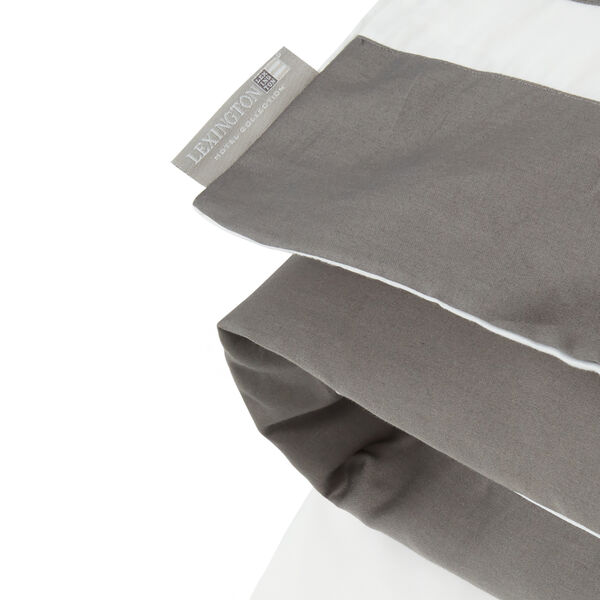 Hotel Sateen Contrast sengetøj, white/charcoal, Lexington