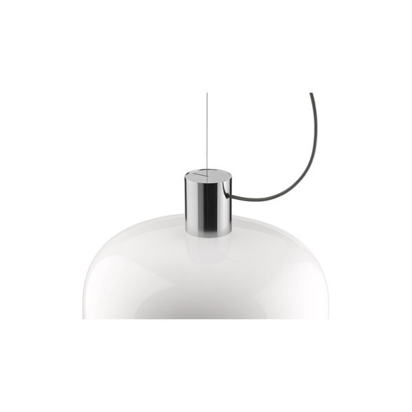Bellhop Glass S2 Pendant, bright aluminium, Flos