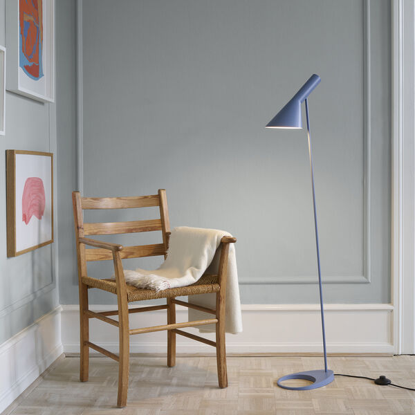 AJ gulvlampe, dusty blue, Louis Poulsen