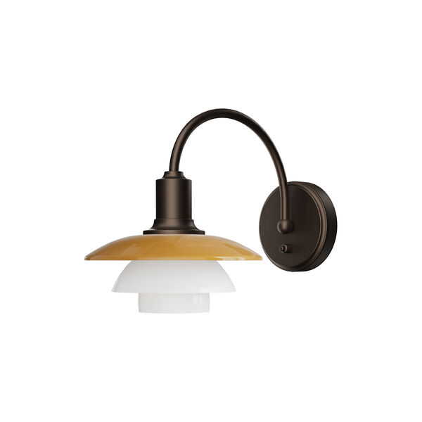 PH 2/2 V&aelig;glampe Centenary Edition, amber/opal white, Louis Poulsen